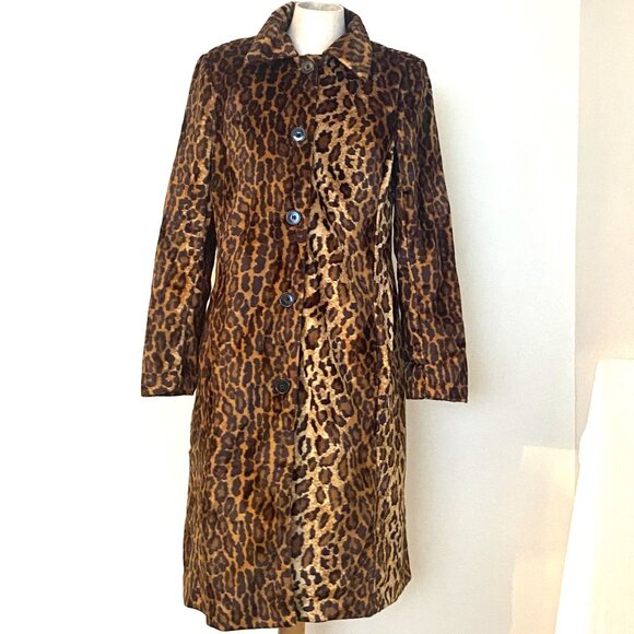 Newport News Leopard Print Coat - Picture 1 of 7